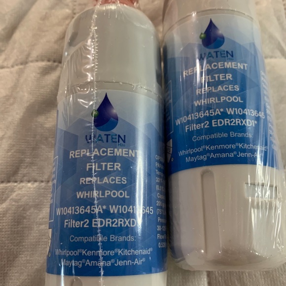 WATEN H2o #2 2 pak Replacement Water Filters W10413645A W10413645 EDR2RXD1 - Picture 3 of 16